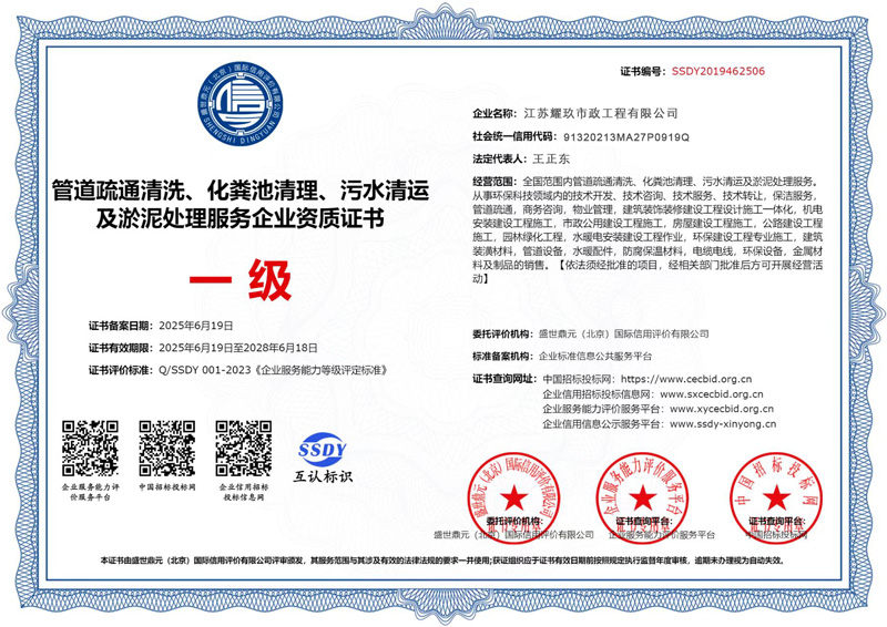 企业企业资质证书